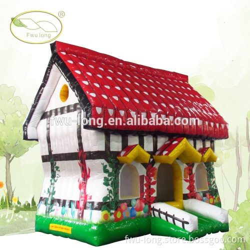 Funny 0.55mm PVC Tarpaulin Inflatable Bouncer House For Sale